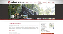 Desktop Screenshot of galvatrans.cz